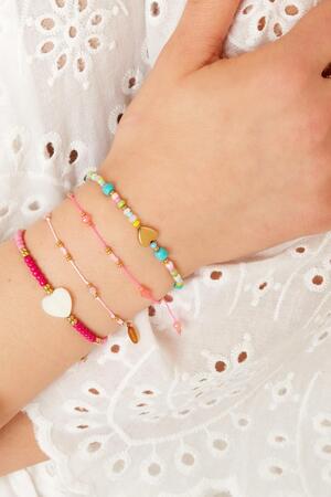 Bracelet coeur bleu - collection #summergirls Multicouleur Acier inoxydable h5 Image2